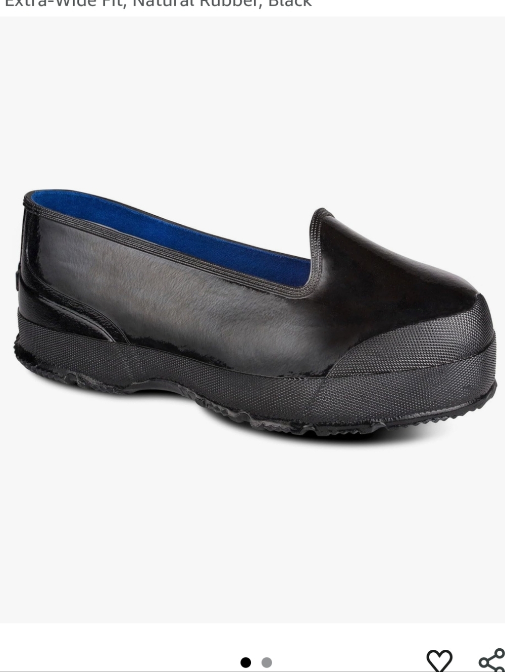 New Acton Robson Wide Waterproof Work Overshoes Natural Rubber Black Size 12